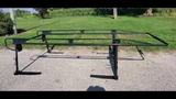 Used Black heavy duty cab over ladder rack for sale. Mounts with clamps to bed L/B (LDRK3))